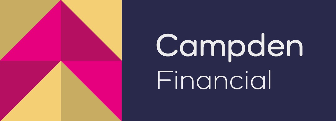 CF Logo | Campden Financial Logo in dark blue background
