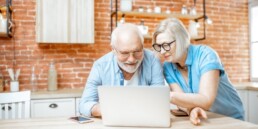 CF Equity Release Image | image of an elderly couple using a laptop